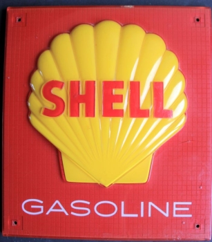 Shell Gaspump-Banner 1963 for Gasstation Plastic (1154)